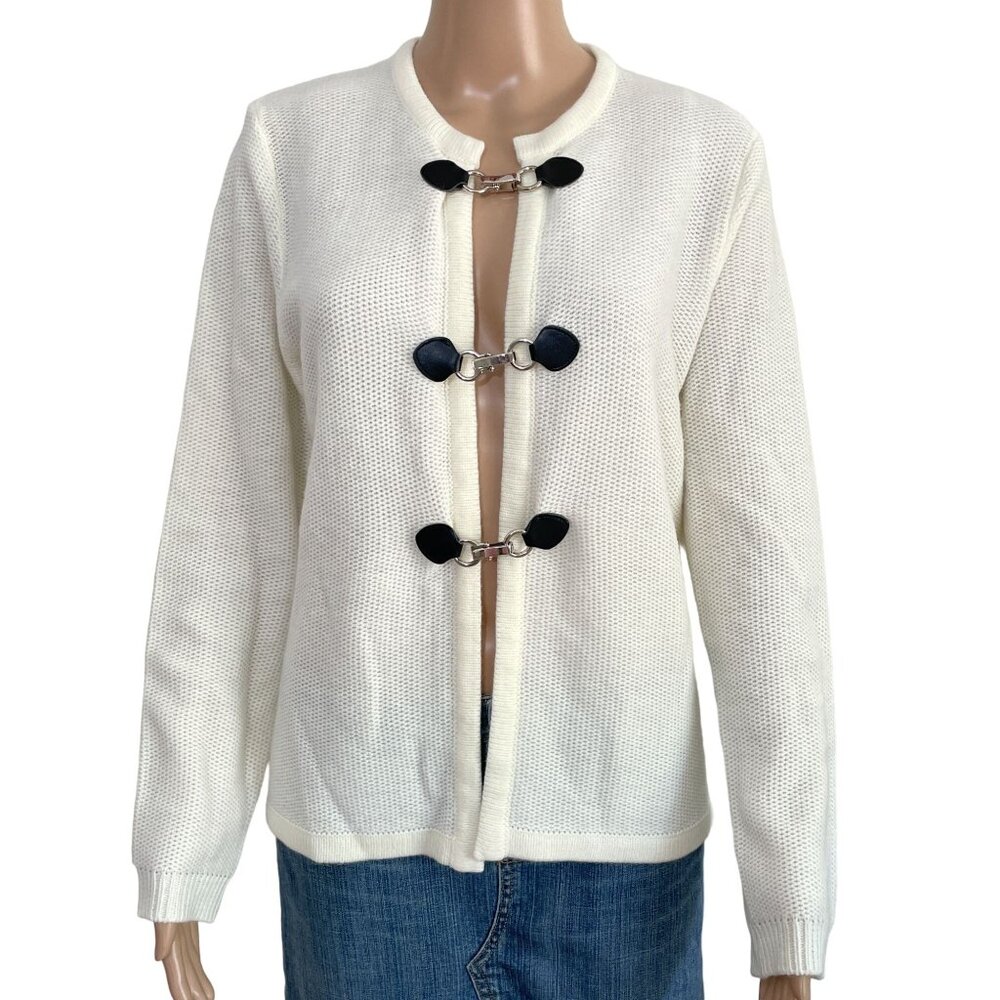 Vintage BFA Classics Ivory Cardigan Size Medium